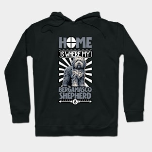 Home is with my Bergamasco Shepherd Hoodie